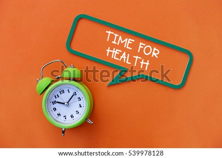 Time For Health, Health Concept