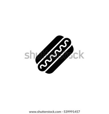 hot dog icon. sign design