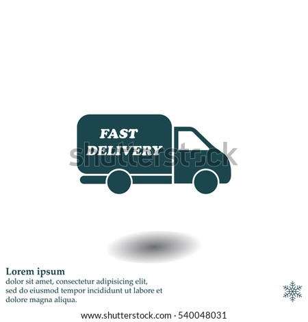 fast delivery icon . Vector illustration.