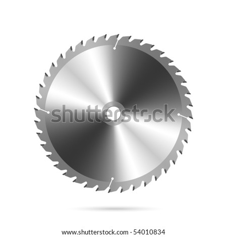 Circular saw blade. Vector. Royalty-Free Stock Photo #54010834