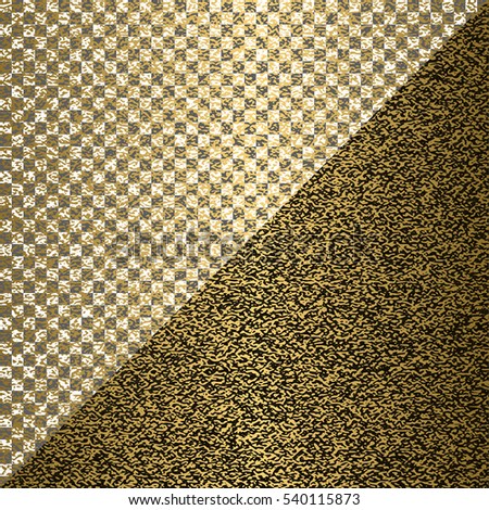 Golden texture on transparent background, vector