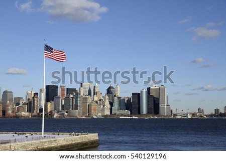 Flag over Manhattan
