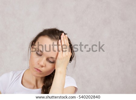 Young woman is depressed