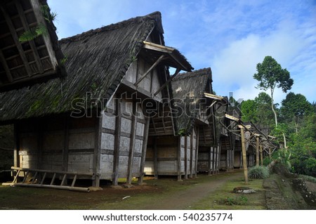 Traditional rice barn in West Java - Indonesia