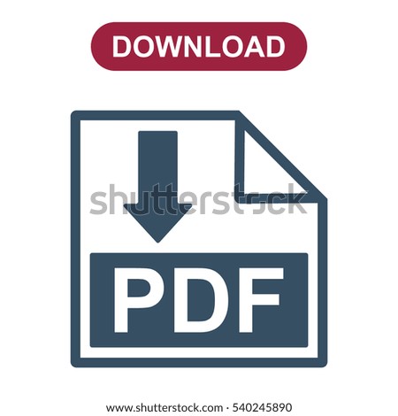 PDF Icon Vector flat design style