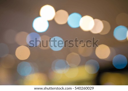 abstract blue Bokeh circles for Christmas background