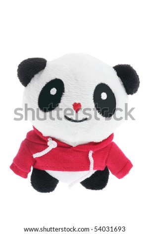 Panda Soft Toy on White Background