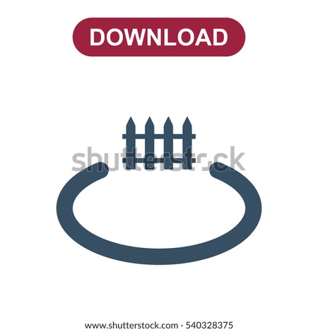 Fence Icon Vector flat design style