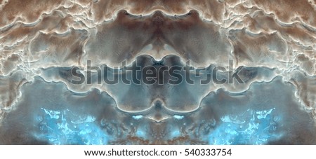 Bats rising to the sky,Tribute to Dalí, abstract symmetrical photograph of the deserts of Africa from the air, aerial view, abstract expressionism,mirror effect, symmetry,kaleidoscopic photo,