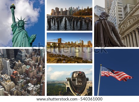 New York City collage, USA