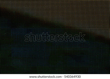 Colorful of the LED screen shows in the work.