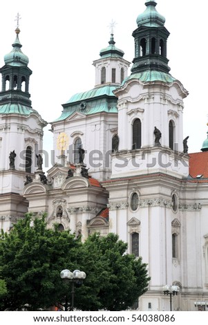 Czech republic, Prague, old town, Altst?dter ring, church St. Niklas,St. Nicholas church