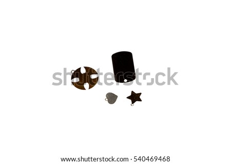 various metal things ,isolated on white background