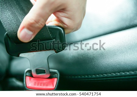 Car seat belt/Car seat belt Royalty-Free Stock Photo #540471754