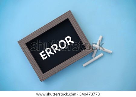Error, Technology Concept