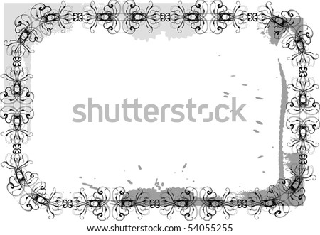 vector floral frame