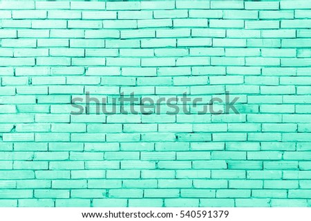Blue and white brick wall texture background or wallpaper abstract paint to flooring and homework .