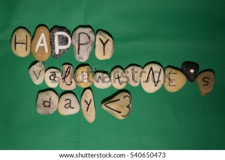 Happy Valentines day - green screen Royalty-Free Stock Photo #540650473