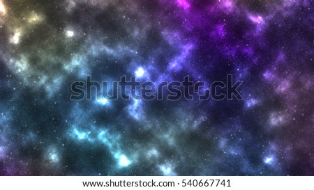 colorful Galaxy starry background 