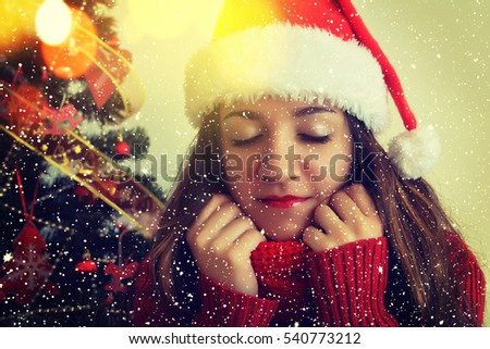 Christmas young woman