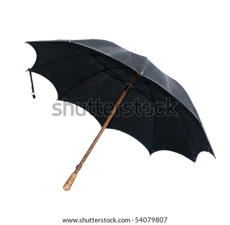 vintage umbrella isolated
