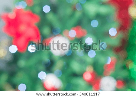 blurred background on christmas day