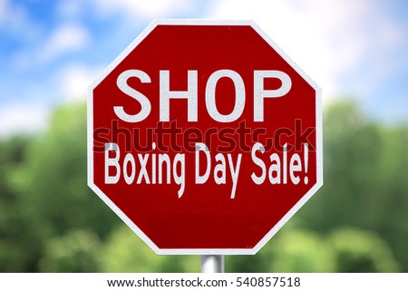 Creative Sign - Shop Boxing Day Sale