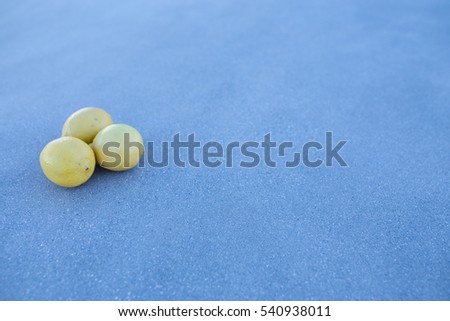 Yellow lemons with gray background