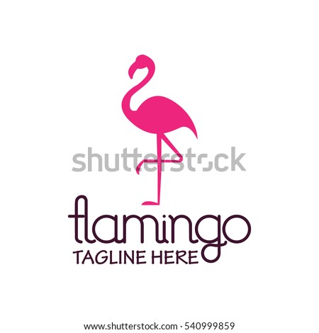 Flamingo logo Royalty-Free Stock Photo #540999859