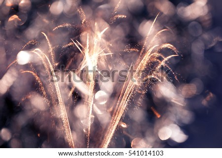 Picture of Fireworks at New Year - with space for text