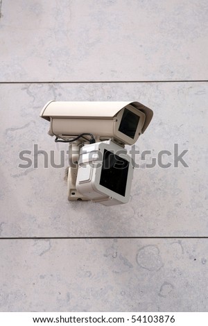 security camera on a building