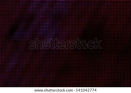 Colorful of the LED screen shows in the work.
