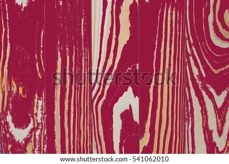 Wooden background red banner that I hope a happy new year