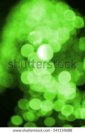Vivid green blurred lights
