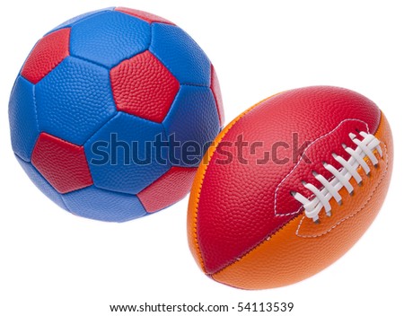 Vibrant Youth Sporting Gear Isolated on White with a Clipping Path.