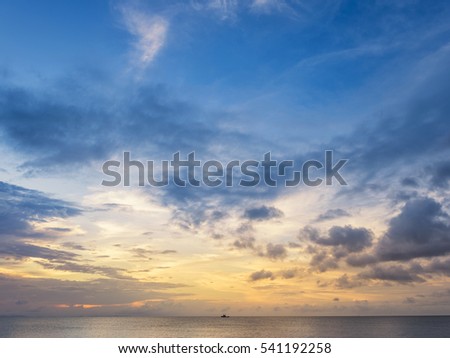 Cloudy summertime background. Puffy Cloud move by windy concept Felling good-tempered relaxing vacation journey to travel in tropical fog shiny mist style. calendar 2018 decor sea beach