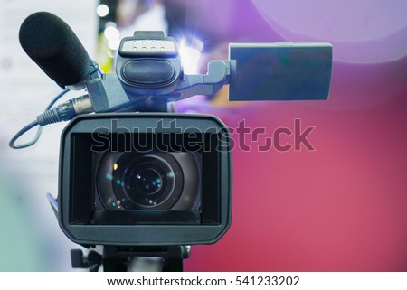professional video camera                               