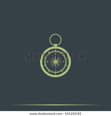Vintage compass illustration.