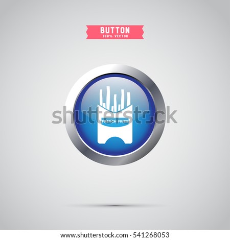 French fries icon design