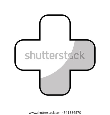 cross medical isolated icon vector illustration design