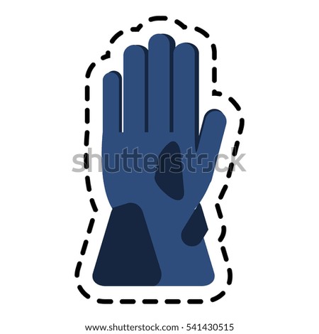 Glove of winter cloth design
