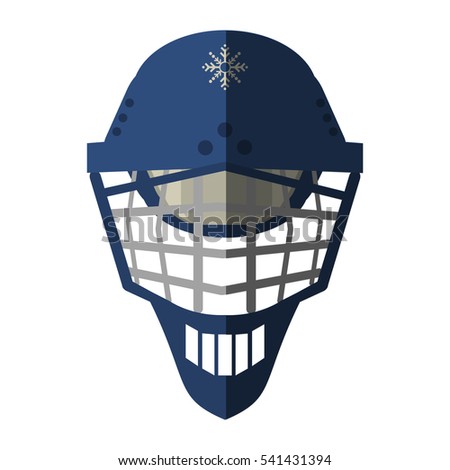 Isolated helmet of winter sport design