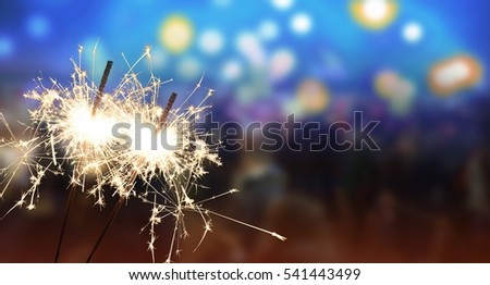 sparkler - New Year / New Year's Eve / celebration Royalty-Free Stock Photo #541443499