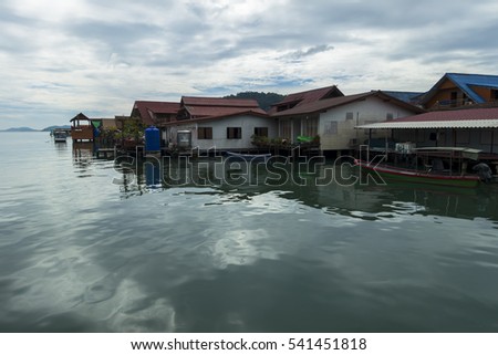 Koh Chang Island in Trat Province of Thailand. Fishing Village in Koh Chang