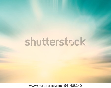 Blur focus peaceful morning blue nature backdrop theme concept for summer peace sunset calendar 2019 background, hope faith love in holy spirit religion pattern, Lively in spring event 2018 wallpaper. Royalty-Free Stock Photo #541488340