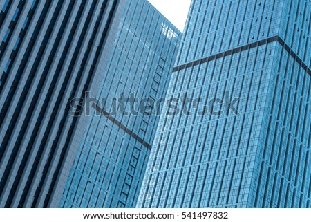 Skyscrapers from a low angle view in Shenzhen,China.