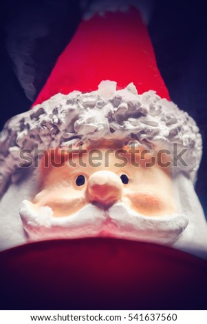 Snowball Santa Claus, close-up