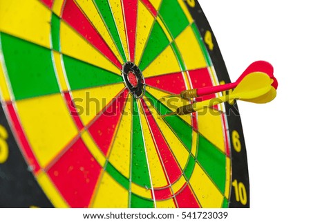 The darts on the wall, Target , Success