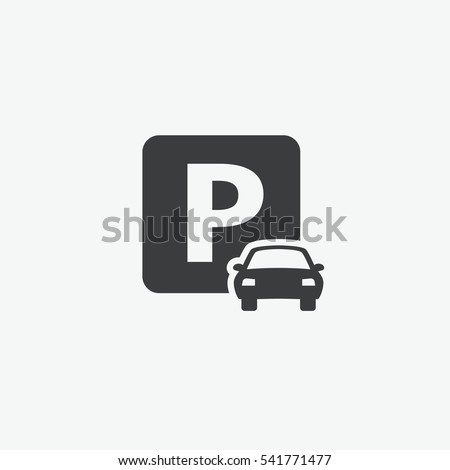 Car Parking Icon Royalty-Free Stock Photo #541771477