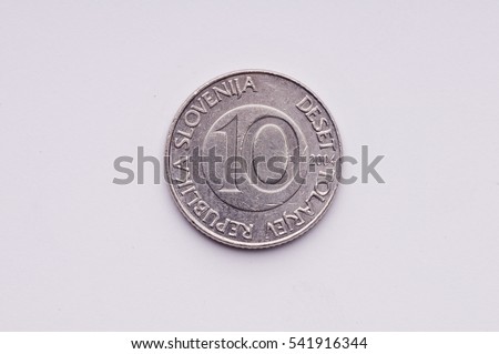 10 Slovenian tolar coin